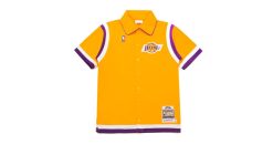 Best Garrett Leight Glco X Mitchell & Ness Rambis Shooting Shirt Gold