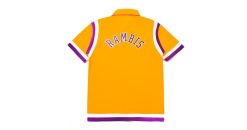 Best Garrett Leight Glco X Mitchell & Ness Rambis Shooting Shirt Gold